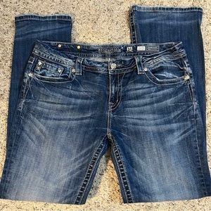 Miss Me Mid-Rise Easy Boot Cut Jeans Size 34” Waist